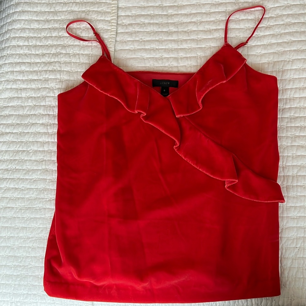 J Crew velvet top